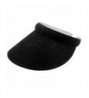 Women's Sewn Braid Visor - Black - C3183NQE2DI