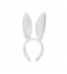 Toptie Wholesale Bunny Ears Headband- Soft Touch Plush Cosplay Party Accessory-White-1pc - CC12O39XRKA