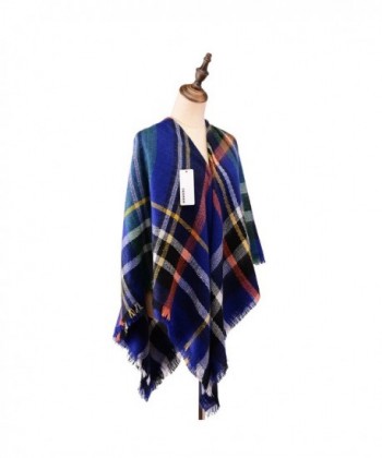 Womens Tartan Scarf Checked Pashmina in Cold Weather Scarves & Wraps