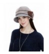SIGGI Cloche Round Hat For Women 1920s Fedora Bucket Vintage Hat Flower Accent - 69160_greypink - C6120XDSREV