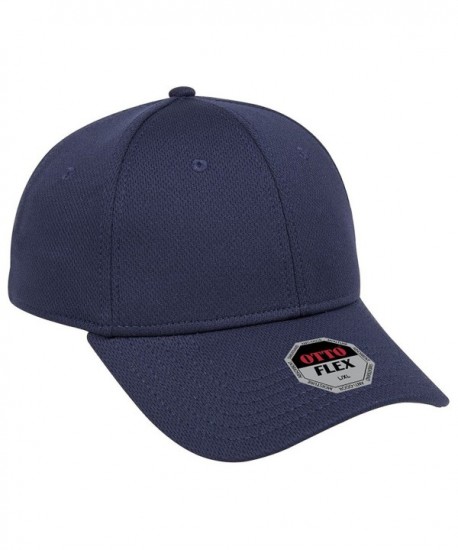 Otto Otto Flex Cool Comfort Stretchable Polyester Cool Mesh Low Profile Style Caps (S/M) (L/XL) - Navy - C917YEK94DY