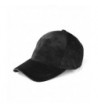 JOOWEN Unisex Soft Velvet Baseball Cap 6 Panels Solid Adjustable Sports Hat - Black - CT12O5N7TQ4