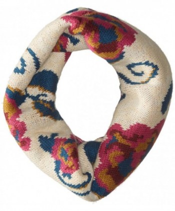 Muk Luks Women's Happy Glamper Funnel Scarf-Secret Floral - Vanilla - CW12F55SCG5