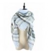 Durio Stylish Blanket Scarves Pashmina - Blue White Scarf - C61868E5205