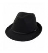 doublebulls hats Fedora Hat Mens Womens Winter Trilby Hat Plain Cap Gentlemens Choice-Multicolor - Black - C8187WEY93M