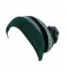 HAT DEPOT Striped Cuffed Green Black in Men's Skullies & Beanies