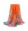 Shawl- New Lady Long Soft Wrap Silk Chiffon Scarf Scarves - X_orange - C0185TCXGG8