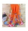 Shawl Chiffon Scarf Scarves X_Orange