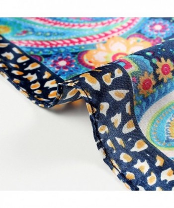 Satin Square Paisley Pattern Neckerchief in Fashion Scarves