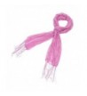 Flower with Sequin Accent Scarf - Pink - CO11MQOZDBL