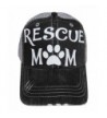 White Glitter Rescue Mom Grey Trucker Baseball Cap Pet Animal Dog Cat - CS12MXD0ZE8