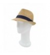 Premium Classic Fedora Straw Striped