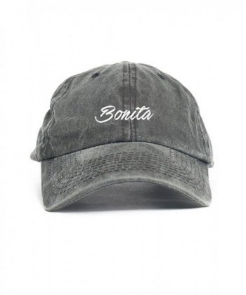 Bonita Unstructured Dad Hat - Black Denim - C917WXIWAK3