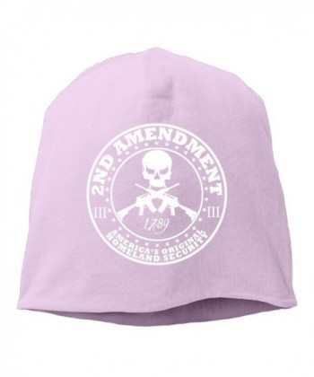 2nd Amendment Americas Original Homeland Security Unisex Skull Cap Toboggan Knit Hat Warm Hat. - Pink - CI186ZSYZ7D