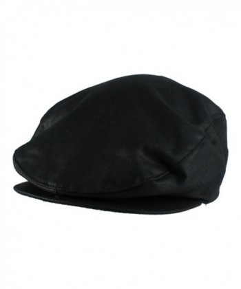 Morehats Mens Womens Unisex Faux Leather Newsboy Cap Gatsby Hat