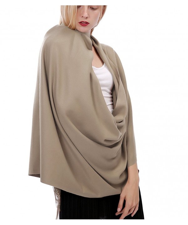 ALAIX Womens'Cashmere Feel Lightweight Scarf Winter Shawl Wrap - Khaki - CC187UCRN4R