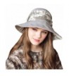 OLEWELL Women's Floppy Foldable UPF 50+ Hat-Summer Sun Beach-Wide Brim Cap - Grey - CZ183MC4AY9