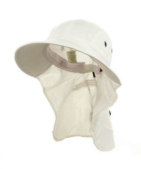 UV 45+ Extreme Condition Flap Hats-White W15S47C - C9111C6HUUB