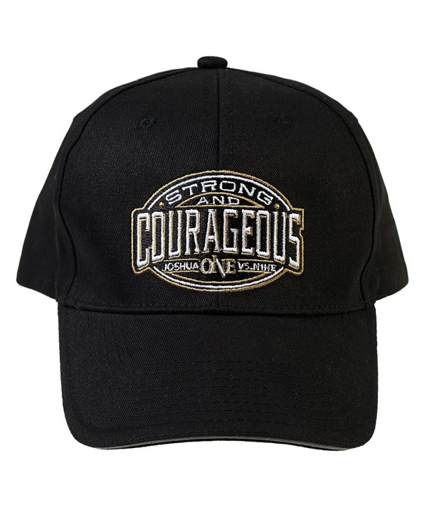 Be Strong and Courageous Collection Adjustable Twill Baseball Cap - Joshua 1:9 (Structured) - C512KQPY37V