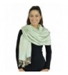 Belle Donne Jacquard Paisley Pashmina Soft Wrap Shawl Stole Tapestry Scarf - Baby Green - CX129948T07