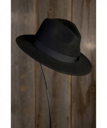 Crushable Wool Felt Fedora Hat