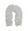 White Pull Thru Ruffle Warmer Scarf