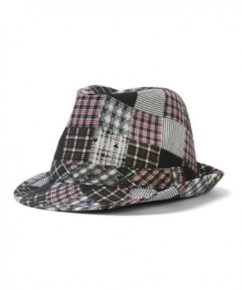 Womens Plaid Fedora Band X Large