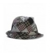 Womens Plaid Fedora Band X Large in Women's Fedoras