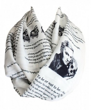 Etwoa's Shakespeare Hamlet Book Infinity Scarf Circle Loop Scarf - CS12O9RXS4B