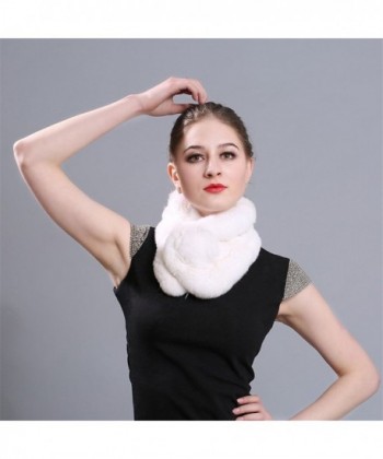 LITHER Rabbit Collar Scarves winter