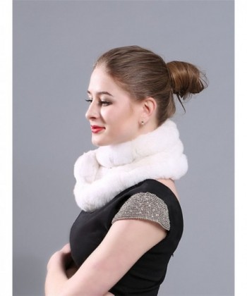 LITHER Rabbit Collar Scarves winter in Cold Weather Scarves & Wraps