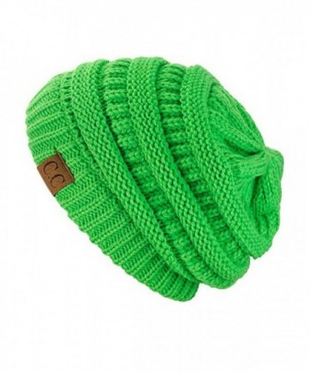 Trendy Chunky Stretch Slouchy Beanie