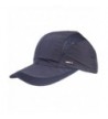 Men's Quick-dry Sports Big Brim UV Protect Peaked Mesh Taffeta Baseball Hat Cap - Navy - CE11Z3967L1