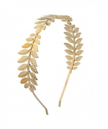 Lux Accessories Goldtone Leaves Hard Head Band - CJ12FOXWWW3