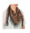 Leopard Animal Print Brown Tassel