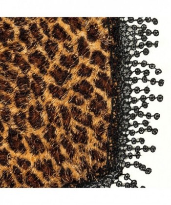 Leopard Animal Print Brown Tassel in Fashion Scarves