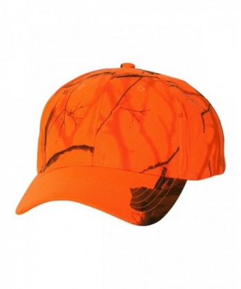 Joe's USA - Realtree- Mossy Oak Camouflage Caps in 18 Hat Colors - Blaze Realtree Ap - CS12COUCPF3