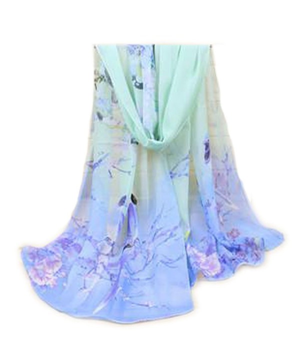 RICCOS ( TM ) Women Fashion Soft Thin Chiffon Scarf Animal Bird Printed Shawls - C312N9LS6NG