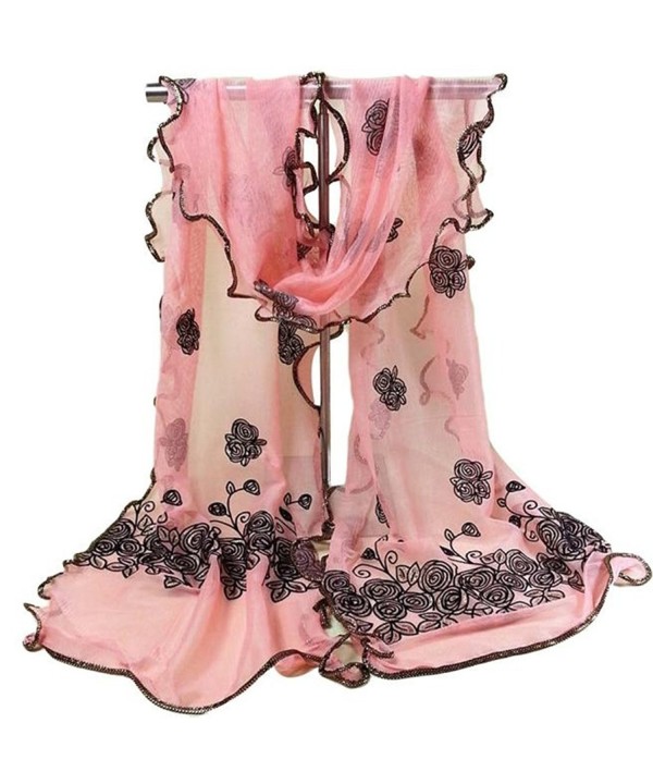 Vintage Scarf Organizer Shawl HN 2016 Women Scarves Clearance Fashion (Pink) - C112LW24YVR