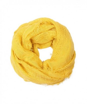 Riah Fashion Women's Soft Fall Infinity Scarf - Mustard - CX1889WWLIG