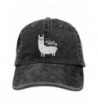 No Prob-llama Adjustable Adults Custom Denim Hat For Mens Womens Lovers Cap - Black - CV1880SGWM5