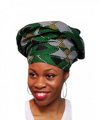 Green Black African Ankara Multicolor