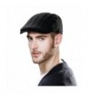 Mens Winter Wool Newsboy Cap Fitted Ivy Flat Cap Cold Weather Hats Lined SIGGI - 69148_black - CZ12NRNDB10