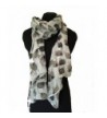 Pamper Yourself Now Women's Sketched Sheep Design Long Scarf - White - CI1271BU5HZ