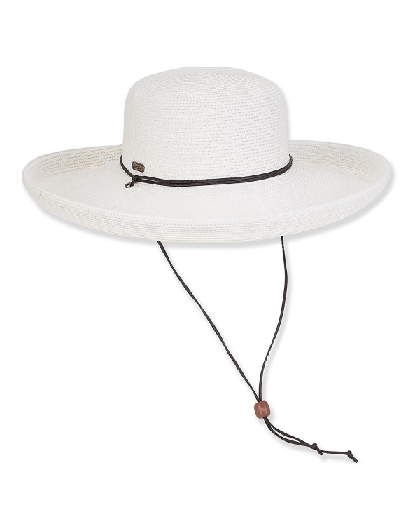 Sun N' Sand Women's Wide Brim Summer Floppy Sun Hat 1586 - B. White - CO12FVGLDQJ