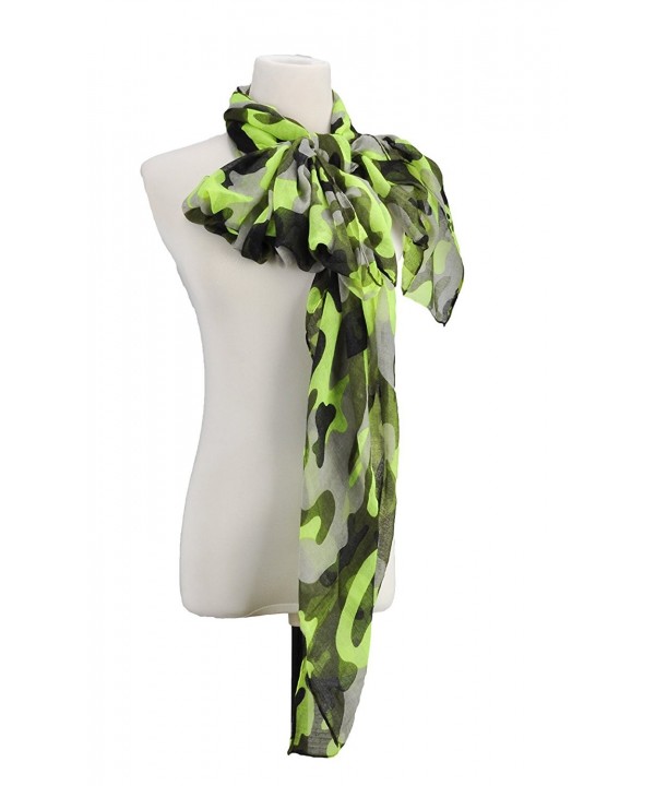 Women Voile Scarves Warm Four Seasons Camouflage Shawl - Camouflage 4 - CD12IQTVRFF