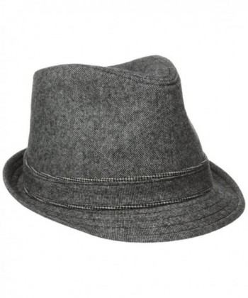 Haggar Men's Donegal Fedora - Black - CL11N2IPY7N