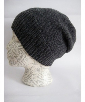 Frost Hats Luxurious Cashmere Charcoal in Women's Skullies & Beanies