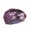 Sequin Knitted Beret Lilac OSFM