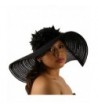 Summer Cotton Mesh Dual Floral Net Floppy Wide 5"+ Brim Beach Sun Hat 57cm - Black - C111JHWK171